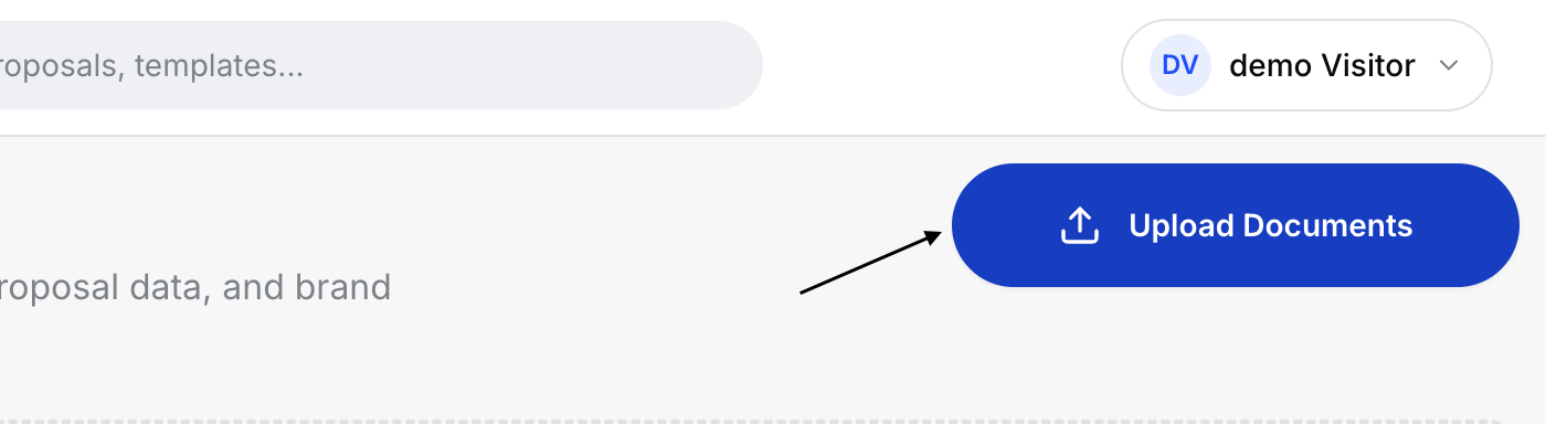 Upload Documents button in the Knowledge Base interface